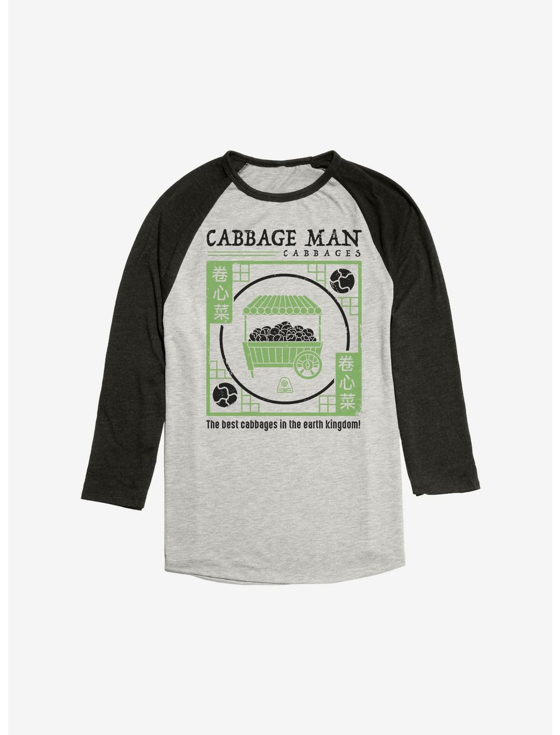 Avatar: The Last Airbender The Best Cabbages Raglan, Oatmeal With Black, hi-res