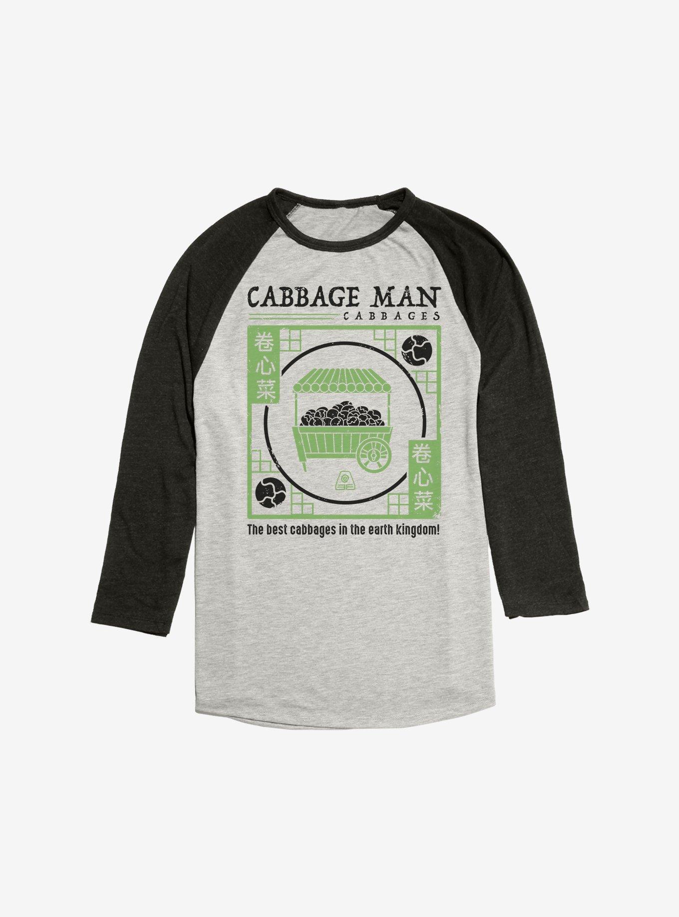 Avatar: The Last Airbender The Best Cabbages Raglan, Oatmeal With Black, hi-res