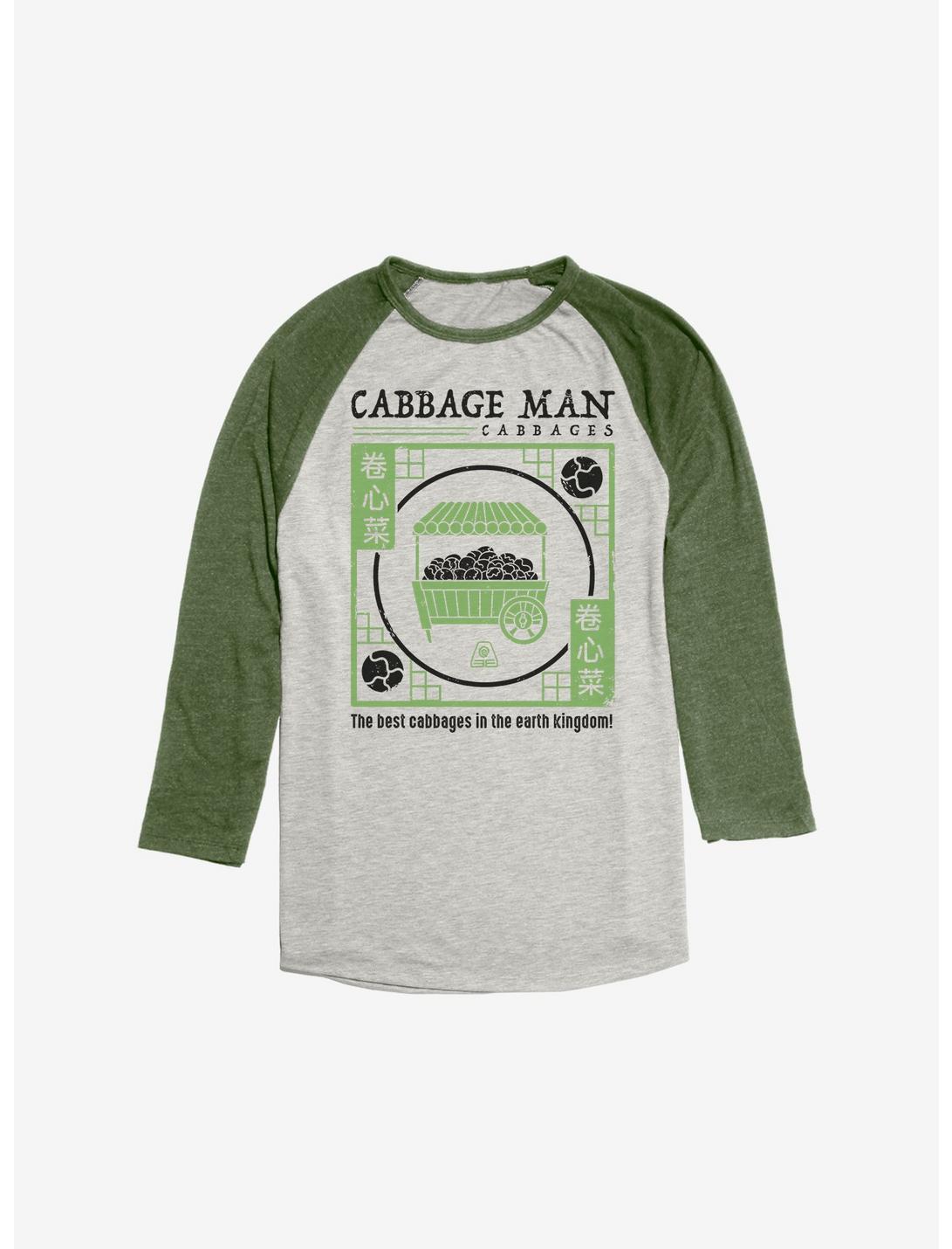 Avatar: The Last Airbender The Best Cabbages Raglan, Oatmeal With Moss, hi-res