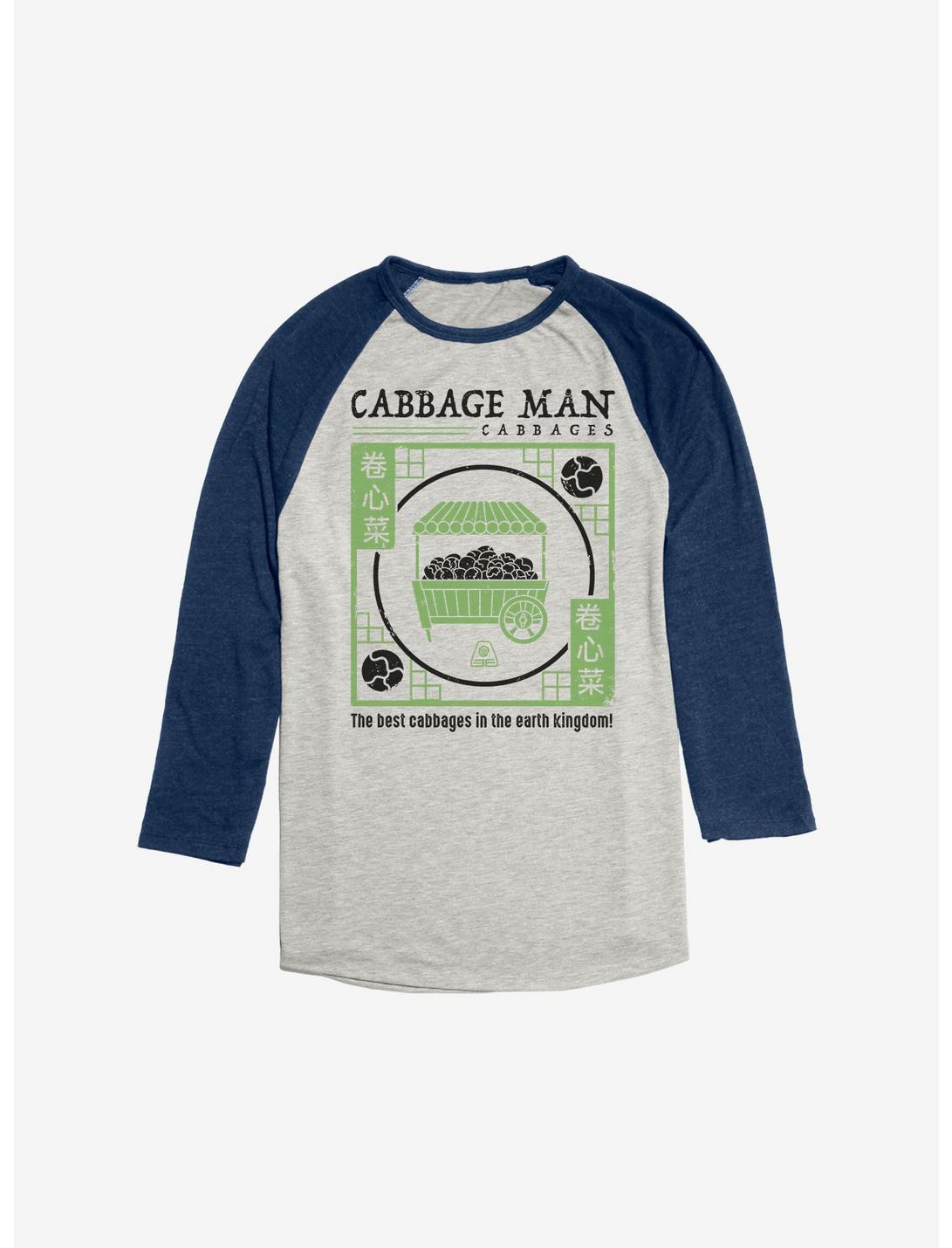 Avatar: The Last Airbender The Best Cabbages Raglan, Oatmeal With Navy, hi-res