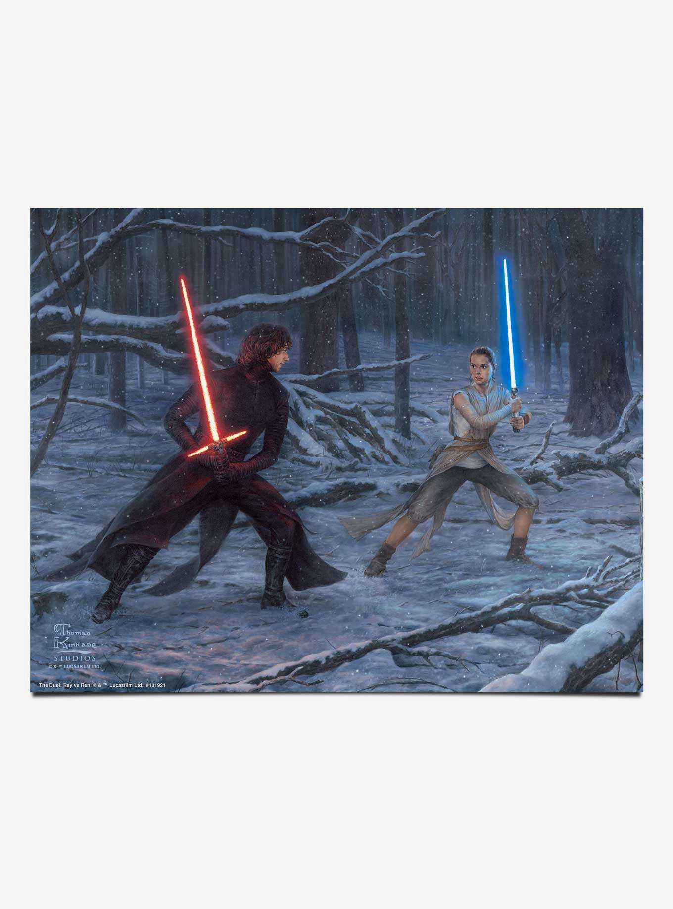 Star Wars The Duel Rey Vs. Ren Art Print, , hi-res