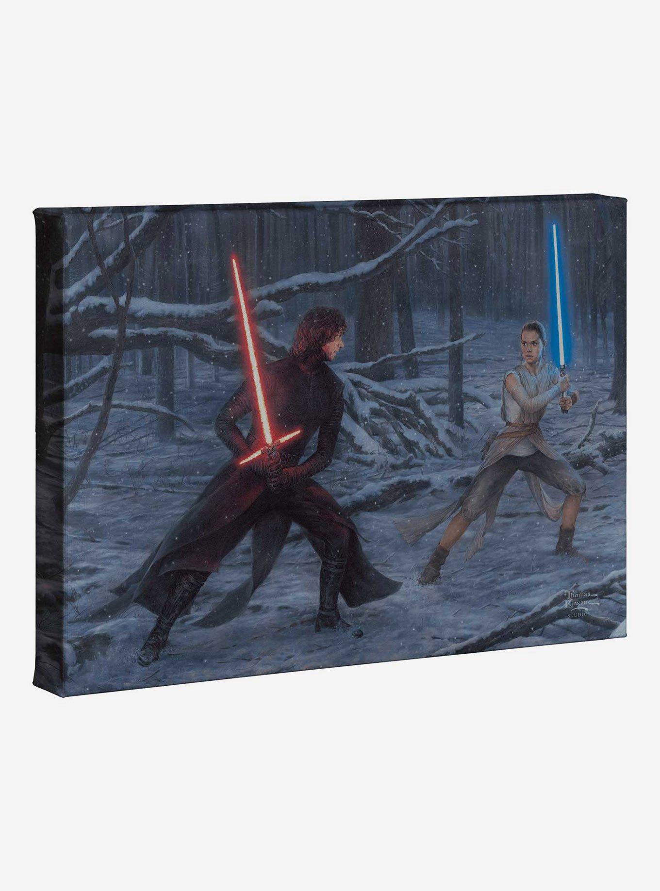 Star Wars The Duel Rey Vs. Ren Gallery Wrapped Canvas, , hi-res