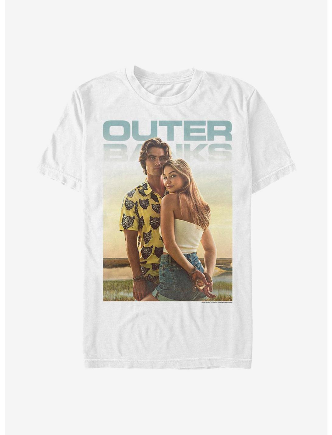Outer Banks Poster Couple T-Shirt, WHITE, hi-res