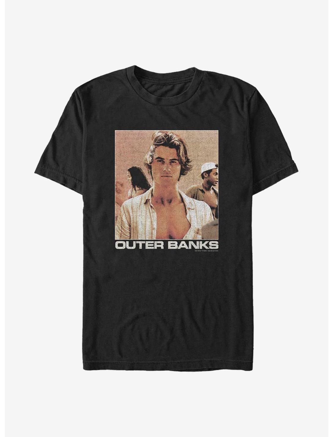 Outer Banks Waves Poster T-Shirt, BLACK, hi-res