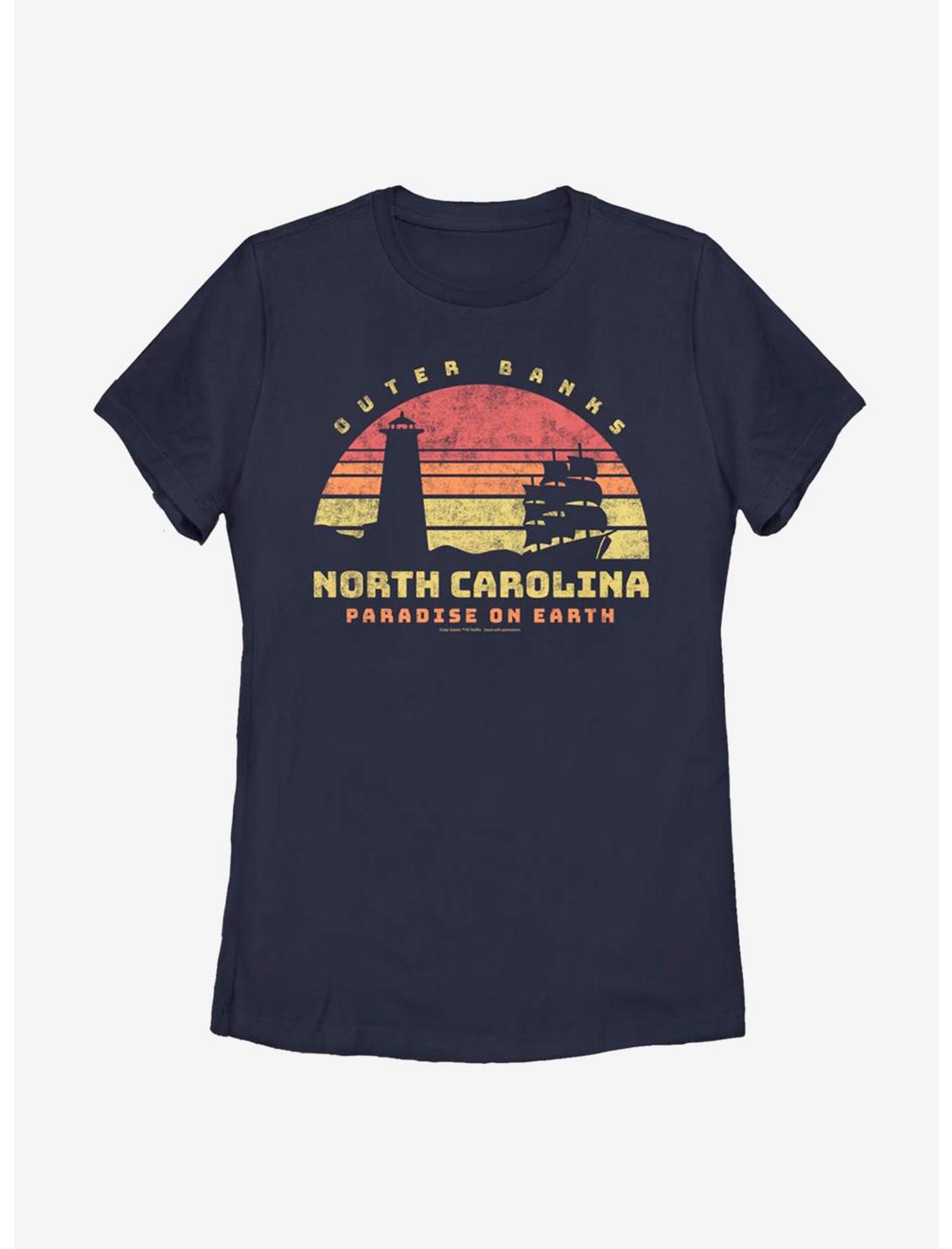 Outer Banks Nc Tourist Womens T-Shirt, NAVY, hi-res
