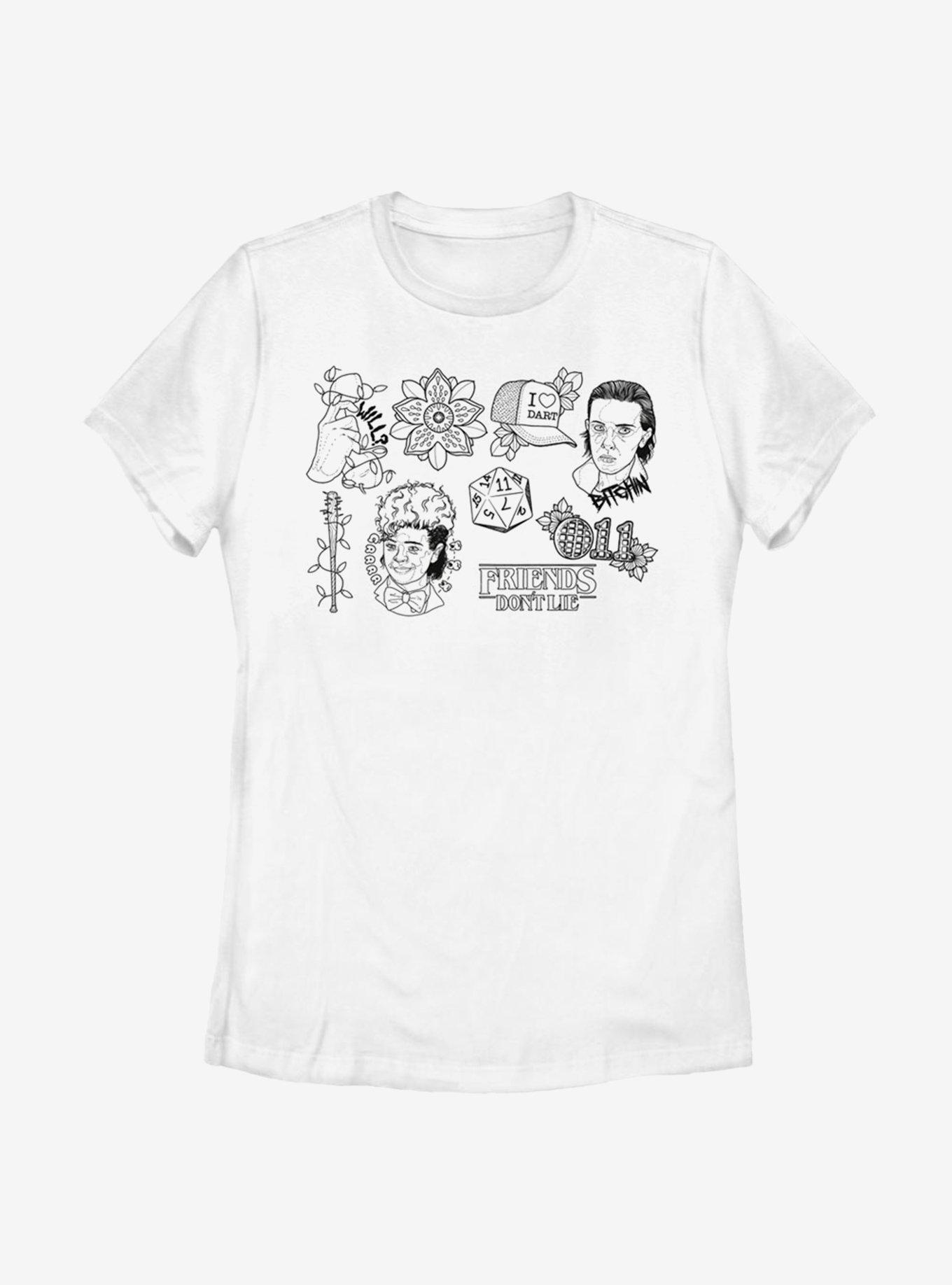 Stranger Things Friends Do Not Lie Womens T-Shirt, , hi-res
