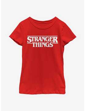 Stranger Things Logo Youth Girls T-Shirt, , hi-res