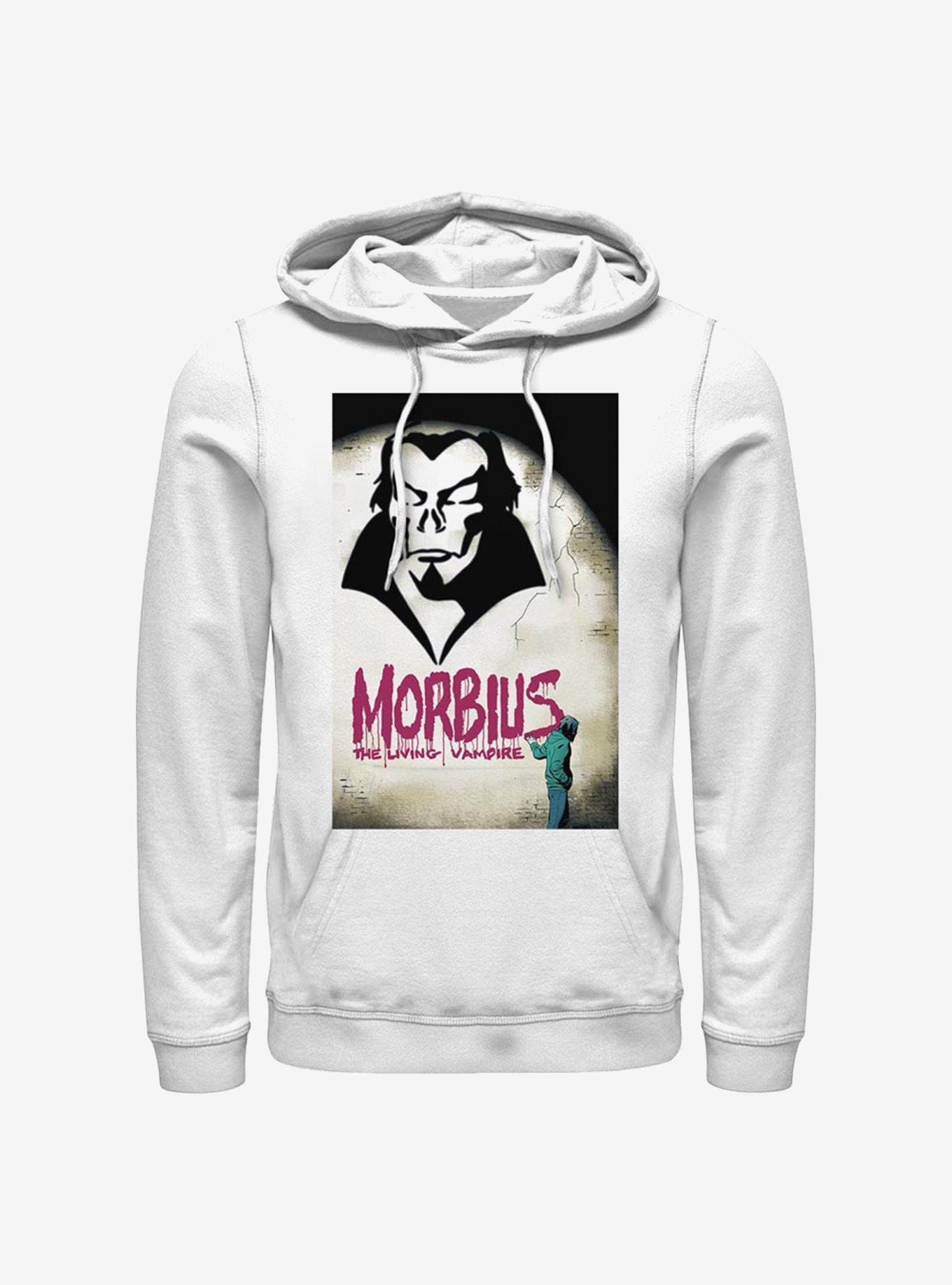 Marvel Morbius Paint Cover Hoodie, WHITE, hi-res