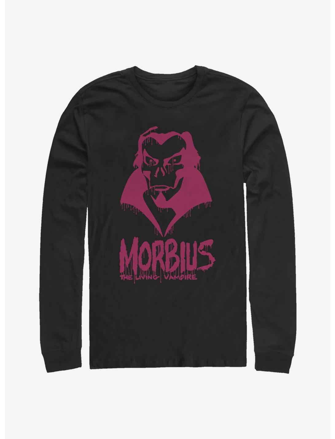 Marvel Morbius Paint Long-Sleeve T-Shirt, BLACK, hi-res