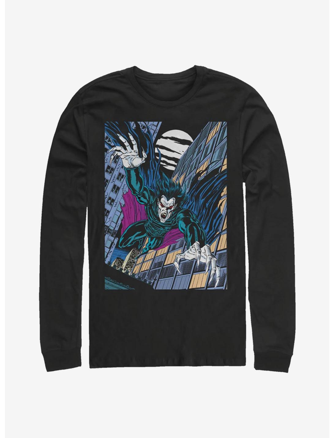 Marvel Morbius Vampire Flight Long-Sleeve T-Shirt, BLACK, hi-res
