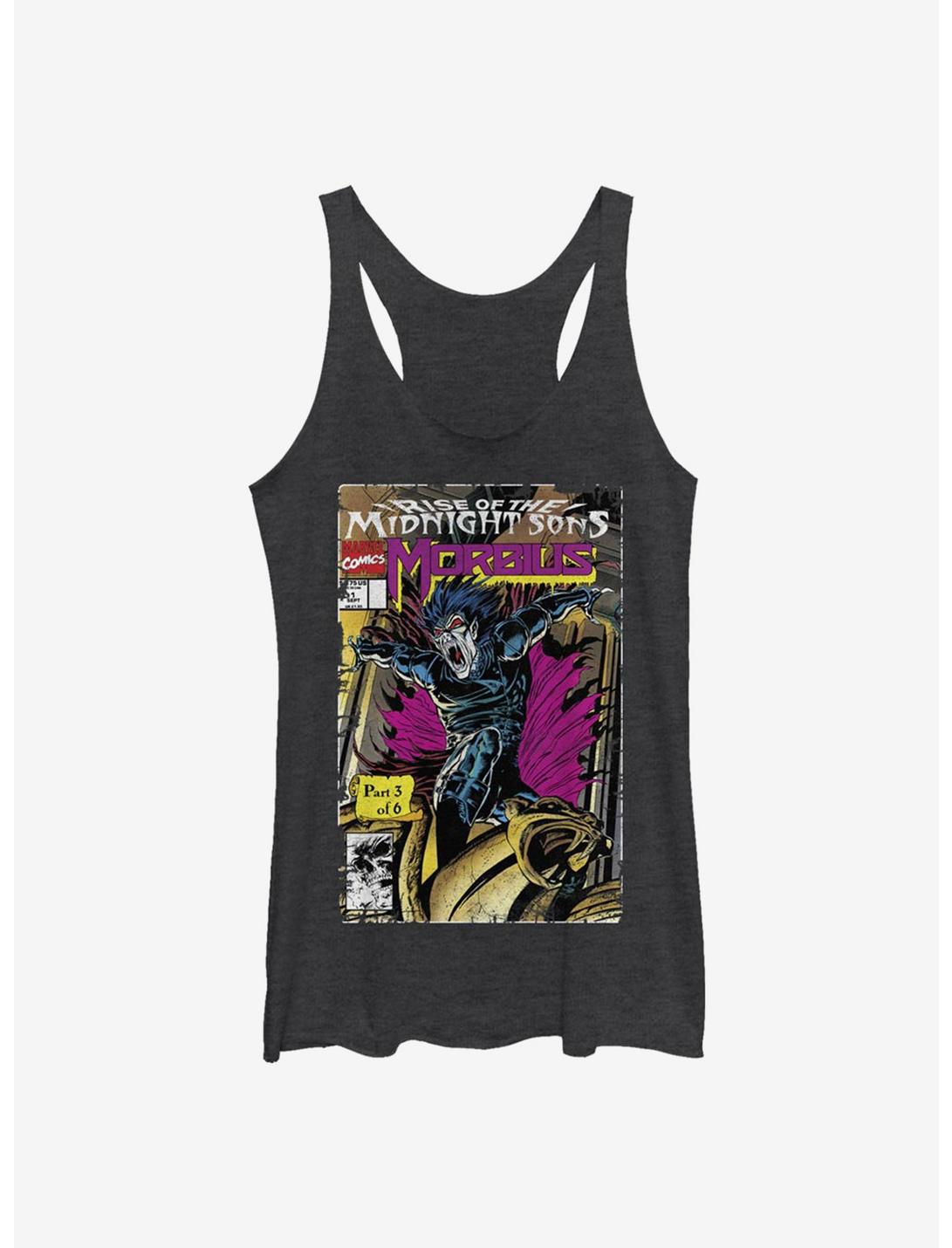 Marvel Morbius Comic Cover Womens Tank Top, BLK HTR, hi-res