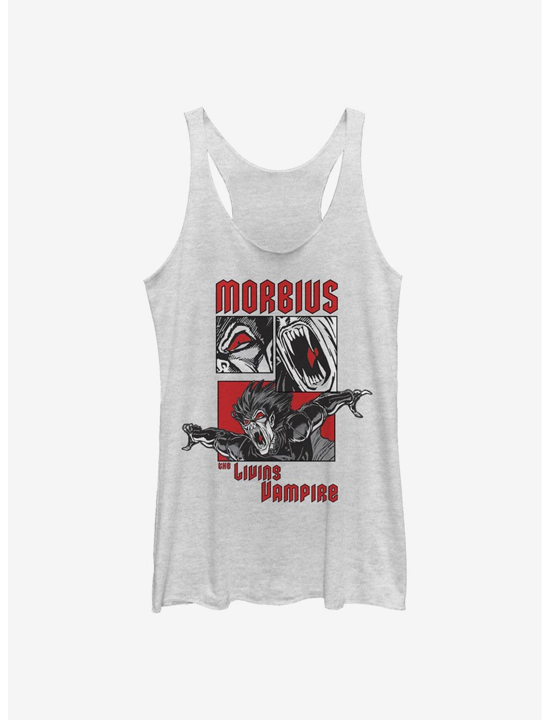 Marvel Morbius Panels Womens Tank Top, WHITE HTR, hi-res