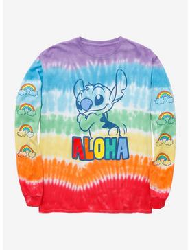 Disney Pride Lilo & Stitch Aloha Tie-Dye Long Sleeve T-Shirt - BoxLunch Exclusive, , hi-res