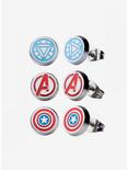 Marvel Avengers Captain America Iron Man Earring Set, , hi-res