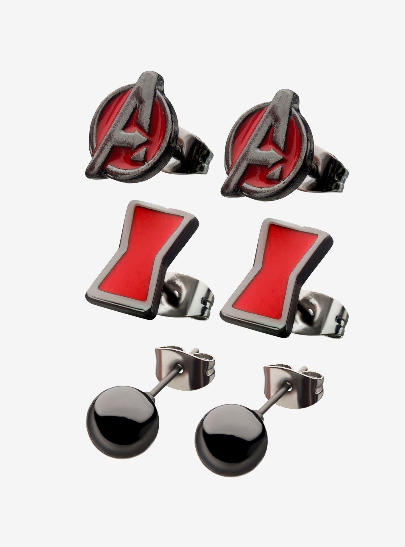 Marvel Black Widow Earring Set, , hi-res