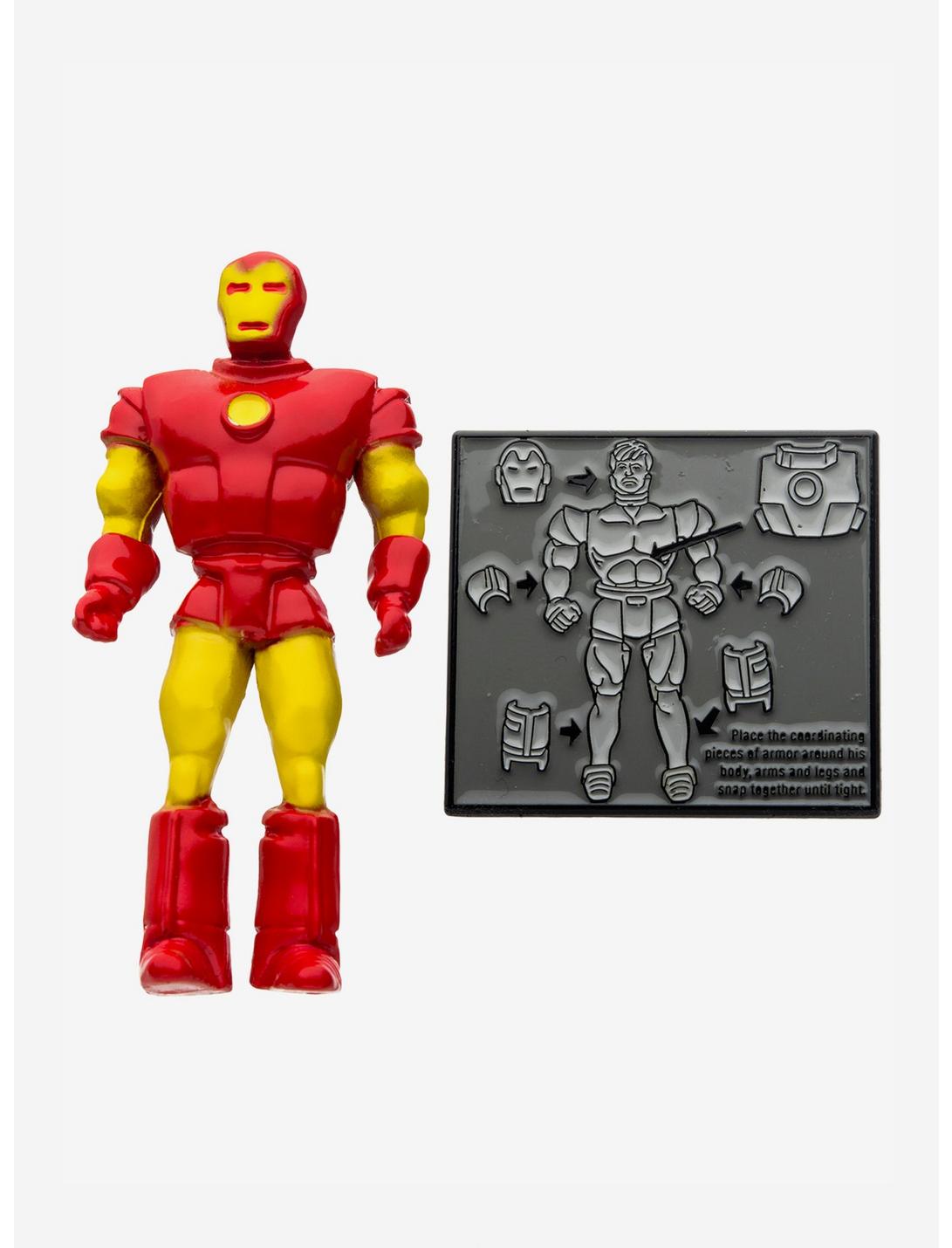 Marvel Iron Man Retro Action Figure 80 Years Enamel Pin Set, , hi-res