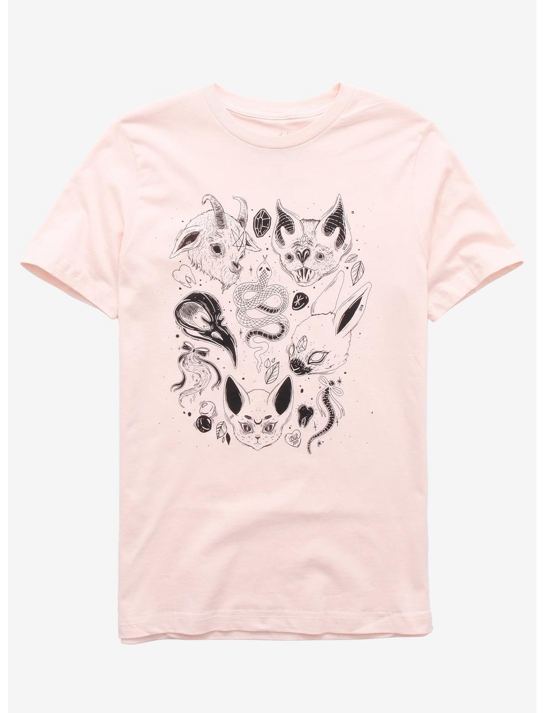 Bat Boyfriend Fit Girls T-Shirt By Lolle, MULTI, hi-res