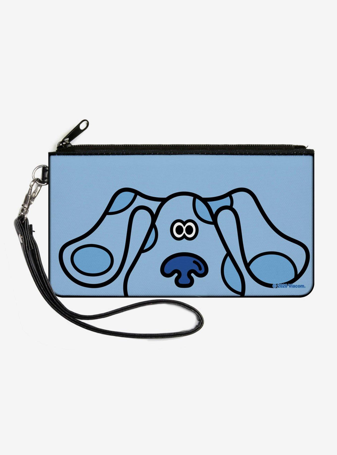 Blue's Clues Blue Face Zip Clutch Canvas Wallet, , hi-res