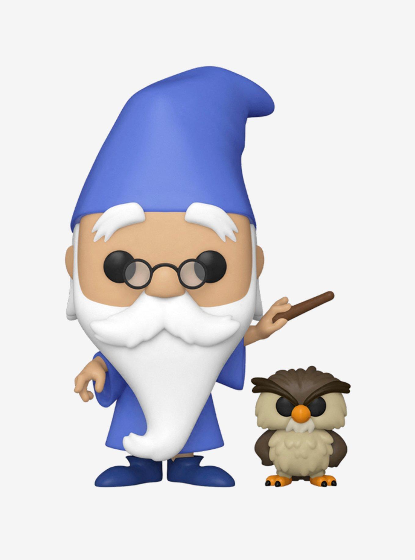 Funko Pop! Disney The Sword in the Stone Merlin with Archimedes Vinyl Figure, , hi-res