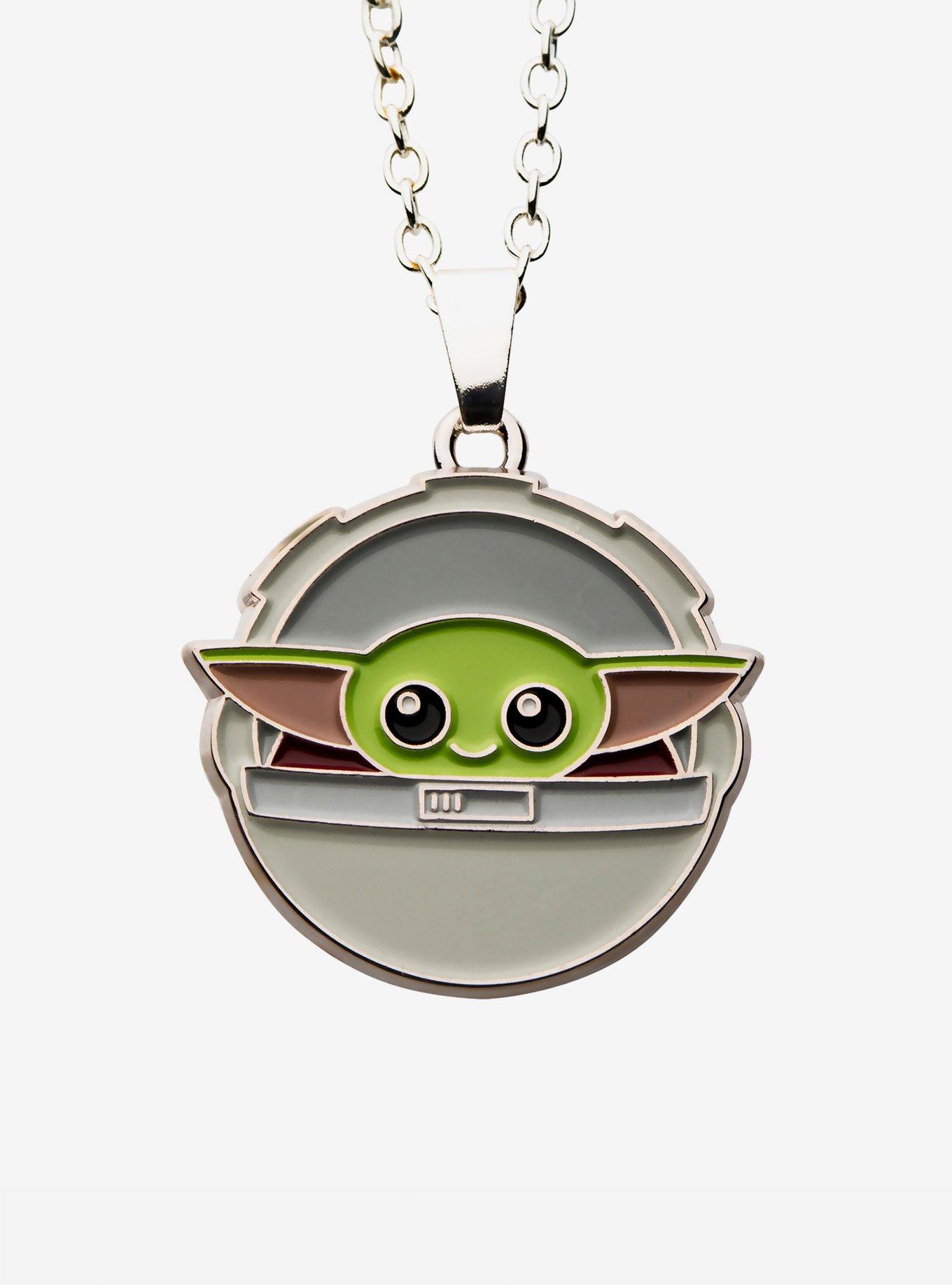 Star Wars The Mandalorian The Child Silver Plated Necklace, , hi-res