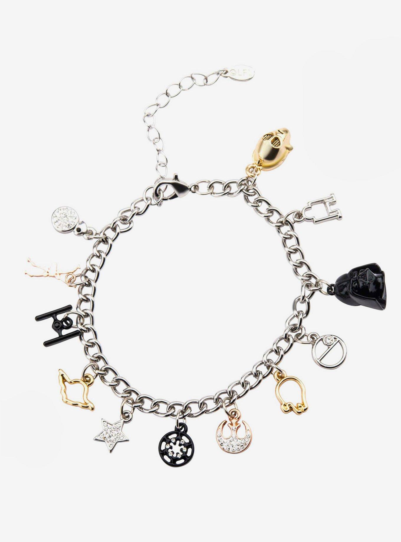Star Wars Stainless Steel Charm Bracelet, , hi-res