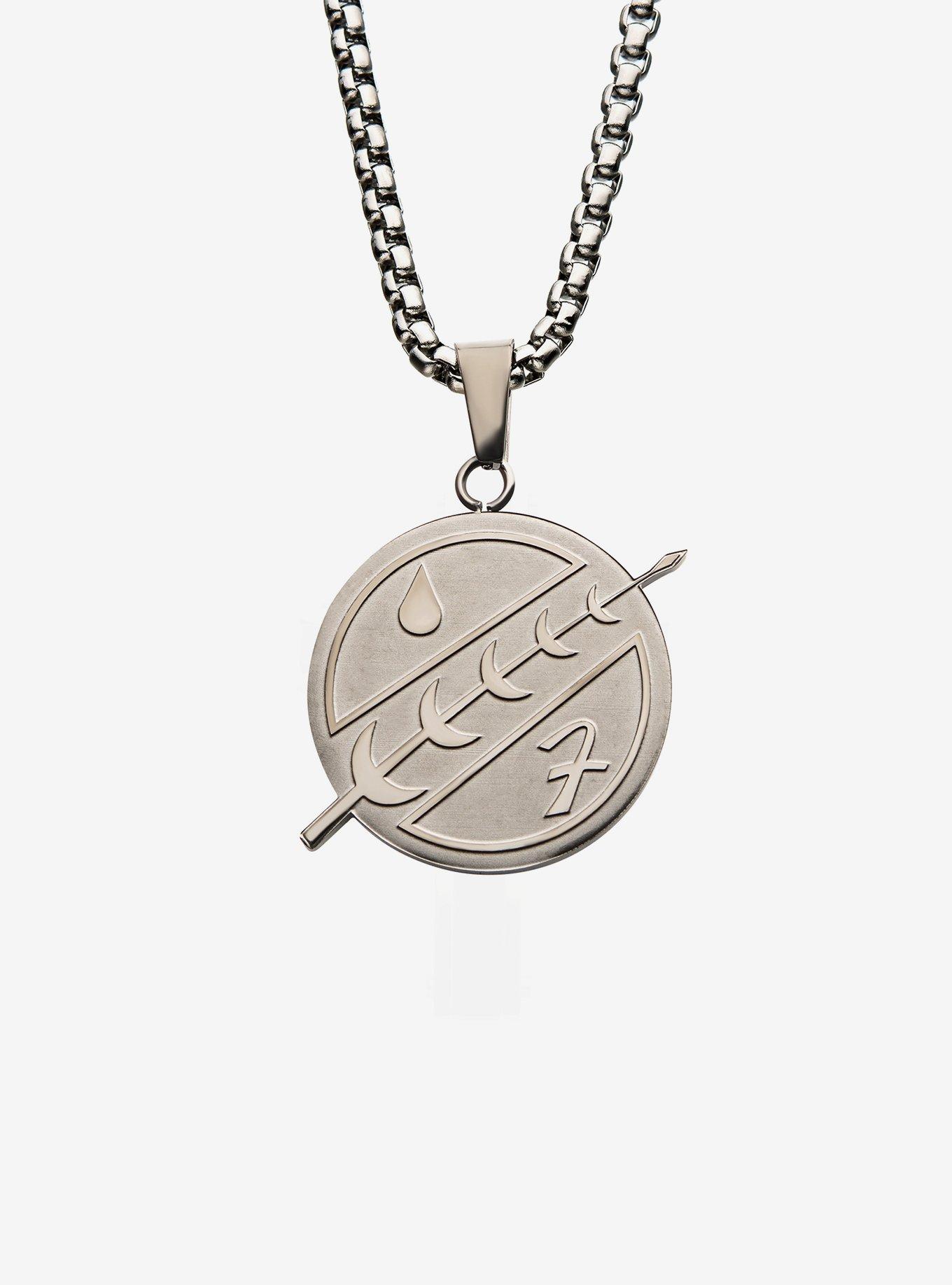 Star Wars Mandalorian Crest Pendant Necklace, , hi-res