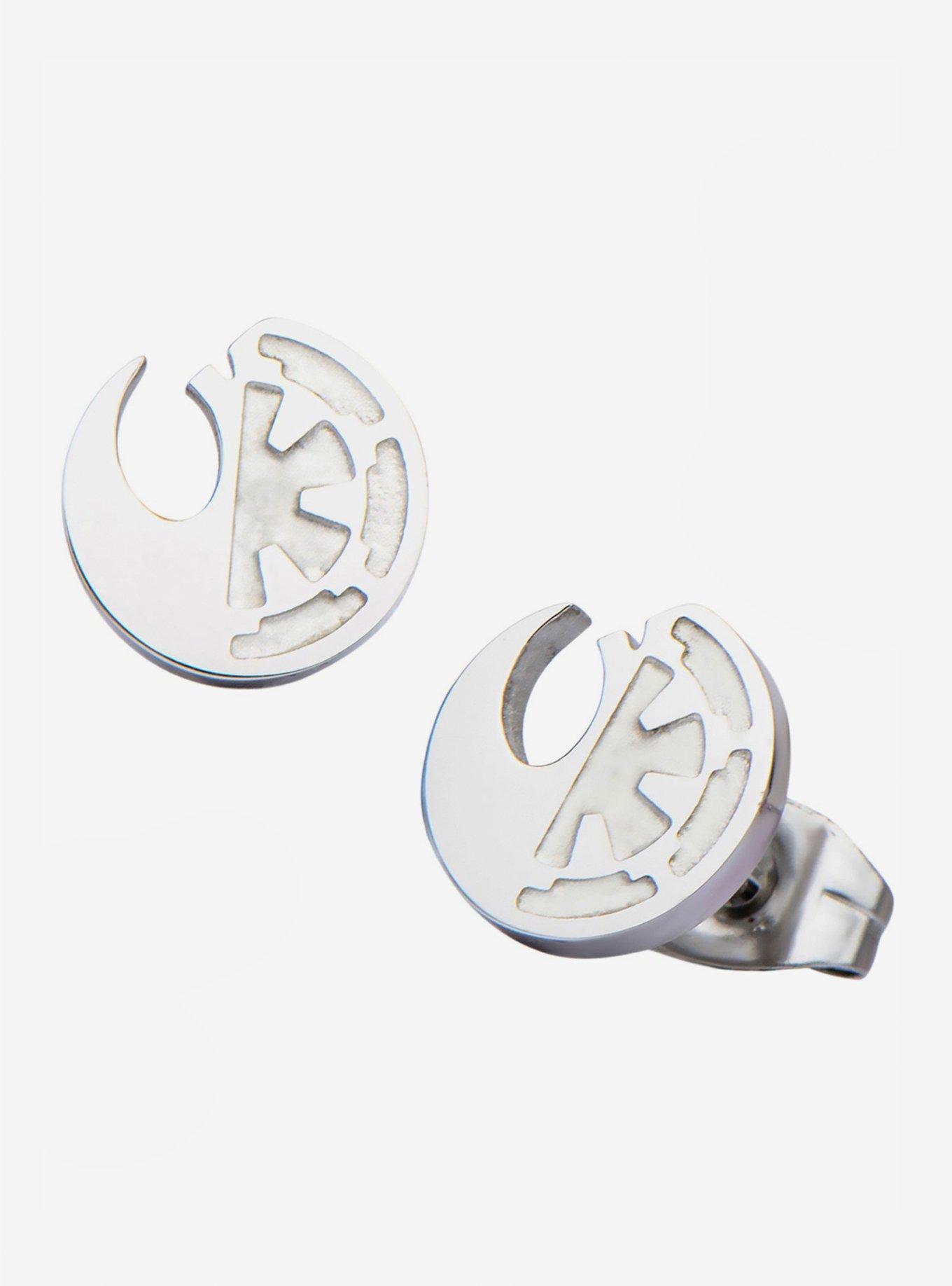 Star Wars Split Rebel Alliance & Galactic Empire Earrings, , hi-res