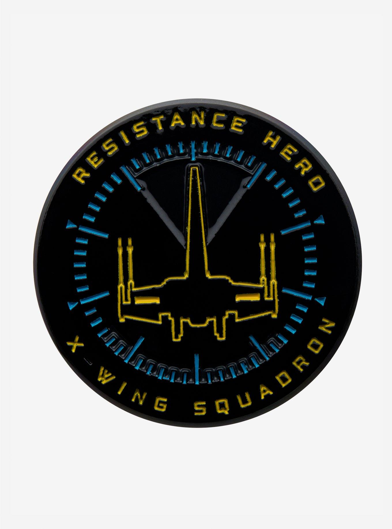 Star Wars Resistance X-Wing Gold-In-The-Dark Enamel Pin, , hi-res