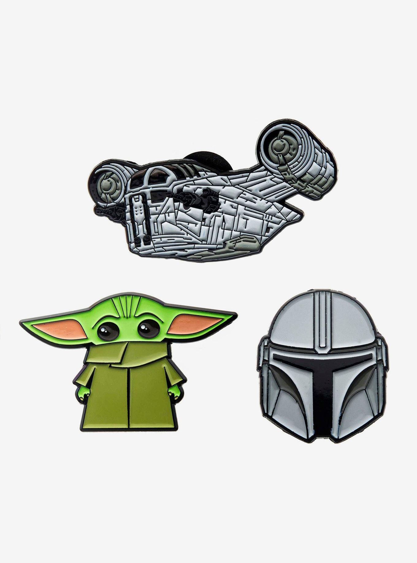 Star Wars The Mandalorian The Child Mando Enamel Pin Set, , hi-res