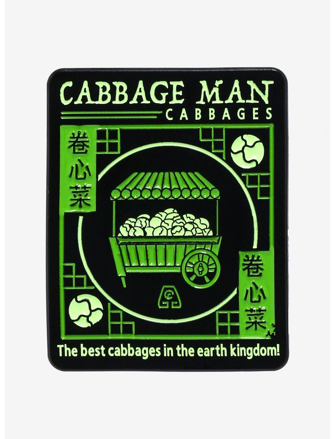 Avatar: The Last Airbender Cabbage Man Cabbages Enamel Pin - BoxLunch Exclusive, , hi-res