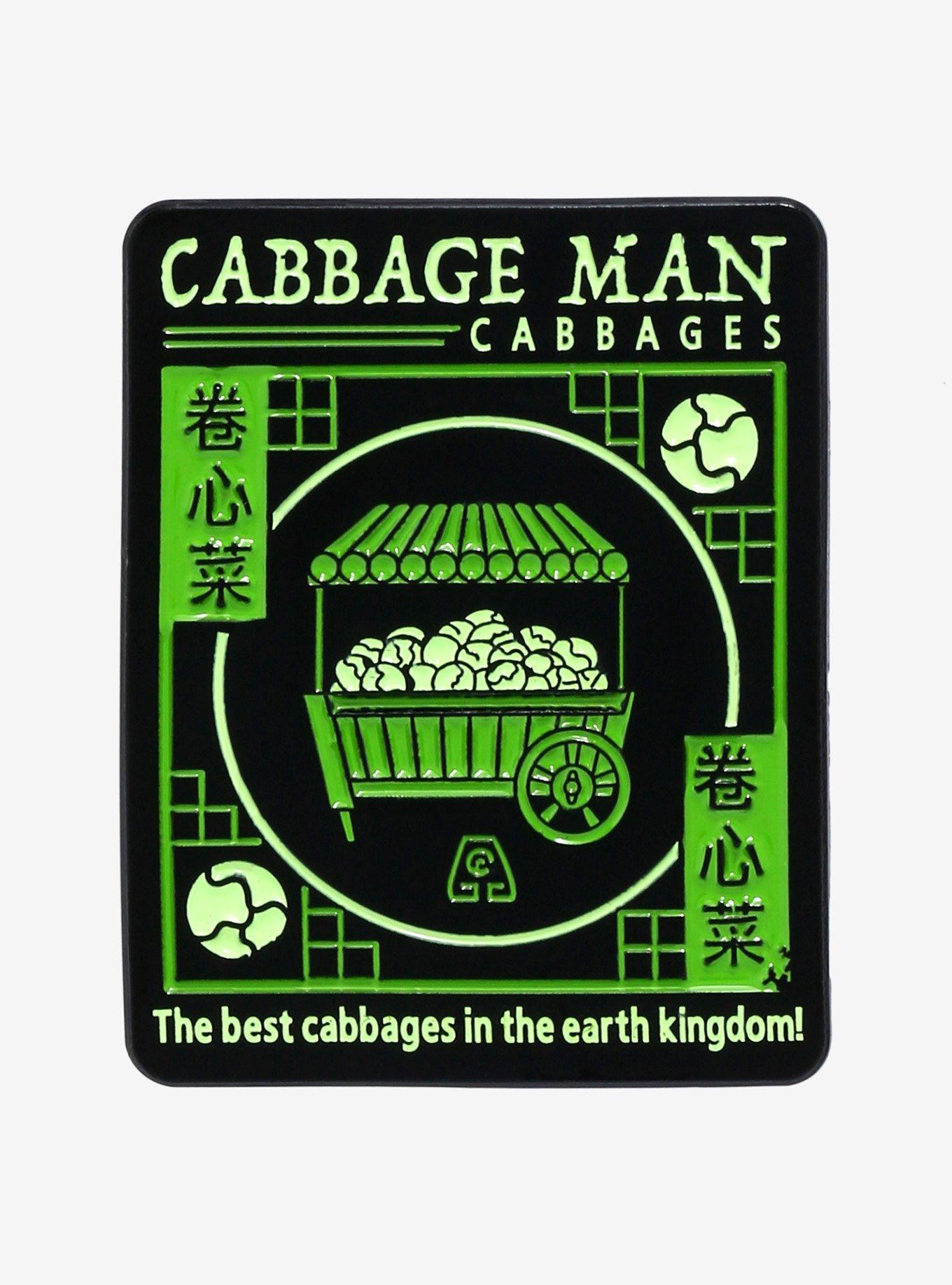 Avatar: The Last Airbender Cabbage Man Cabbages Enamel Pin - BoxLunch Exclusive, , hi-res
