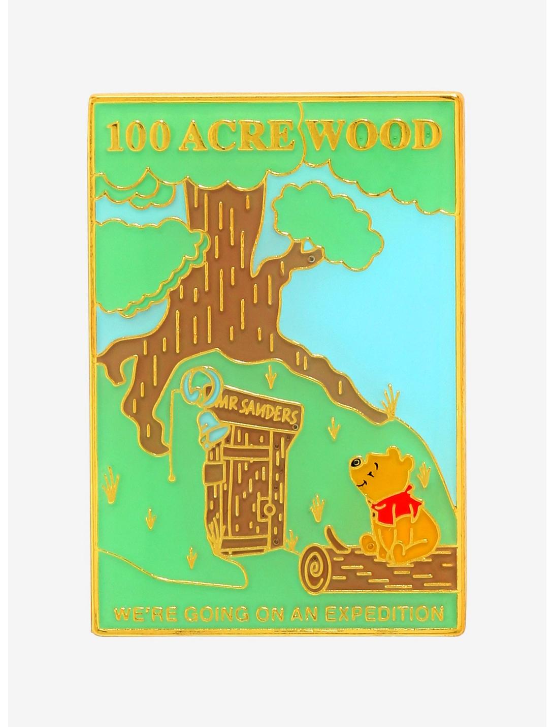 Loungefly Disney Winnie the Pooh 100 Acre Wood Tourism Enamel Pin - BoxLunch Exclusive, , hi-res