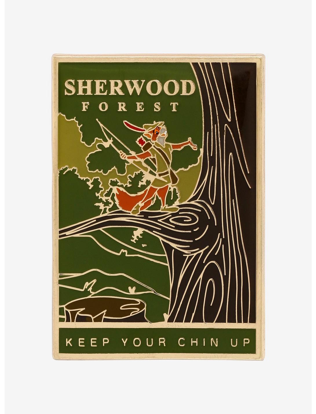 Disney Robin Hood Sherwood Forest Tourism Enamel Pin - BoxLunch Exclusive, , hi-res