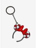 Disney Minnie Mouse Floral Ear Headband Keychain - BoxLunch Exclusive, , hi-res