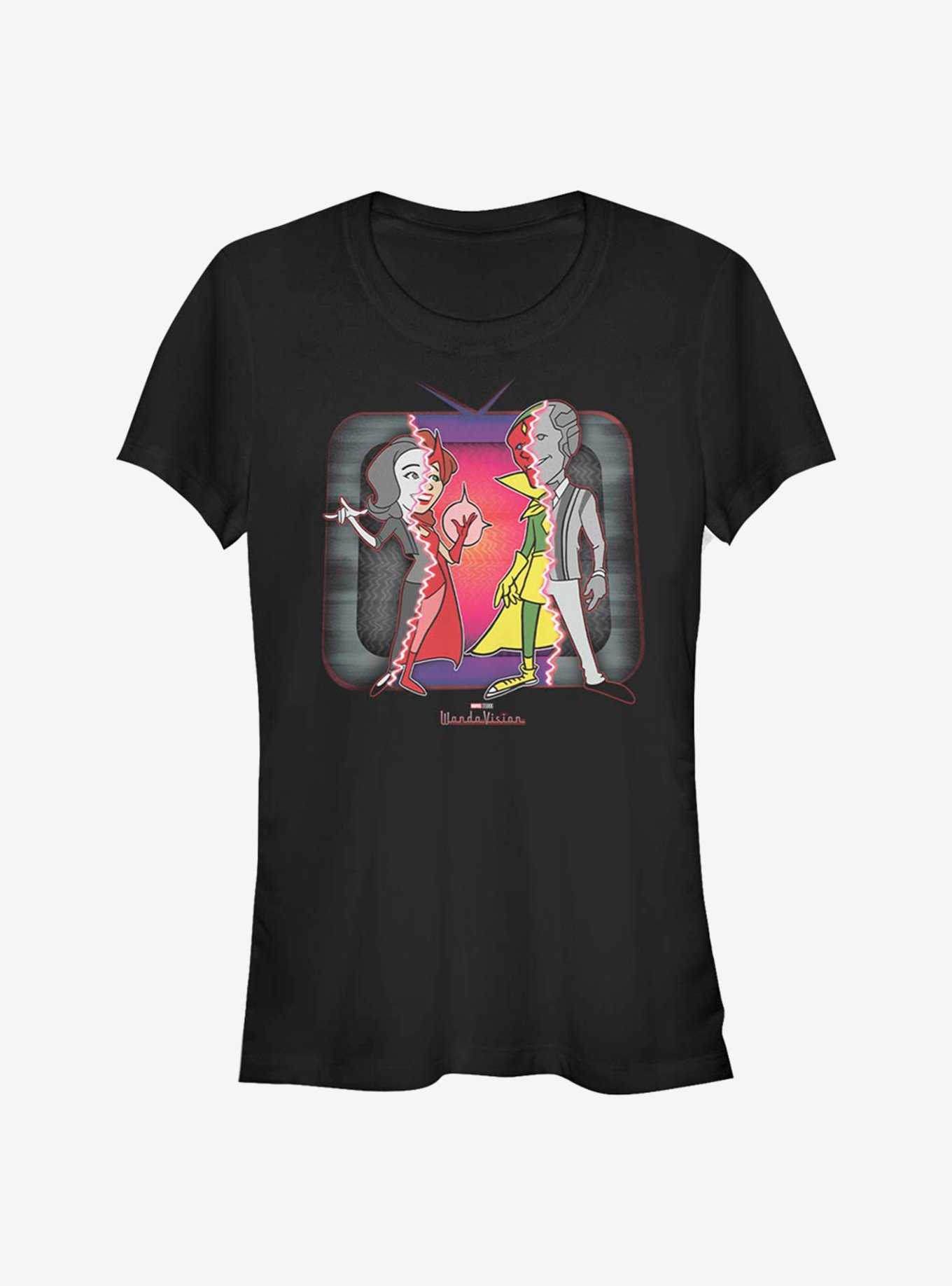 Marvel WandaVision Retro Television Cartoon Costume Girls T-Shirt, , hi-res
