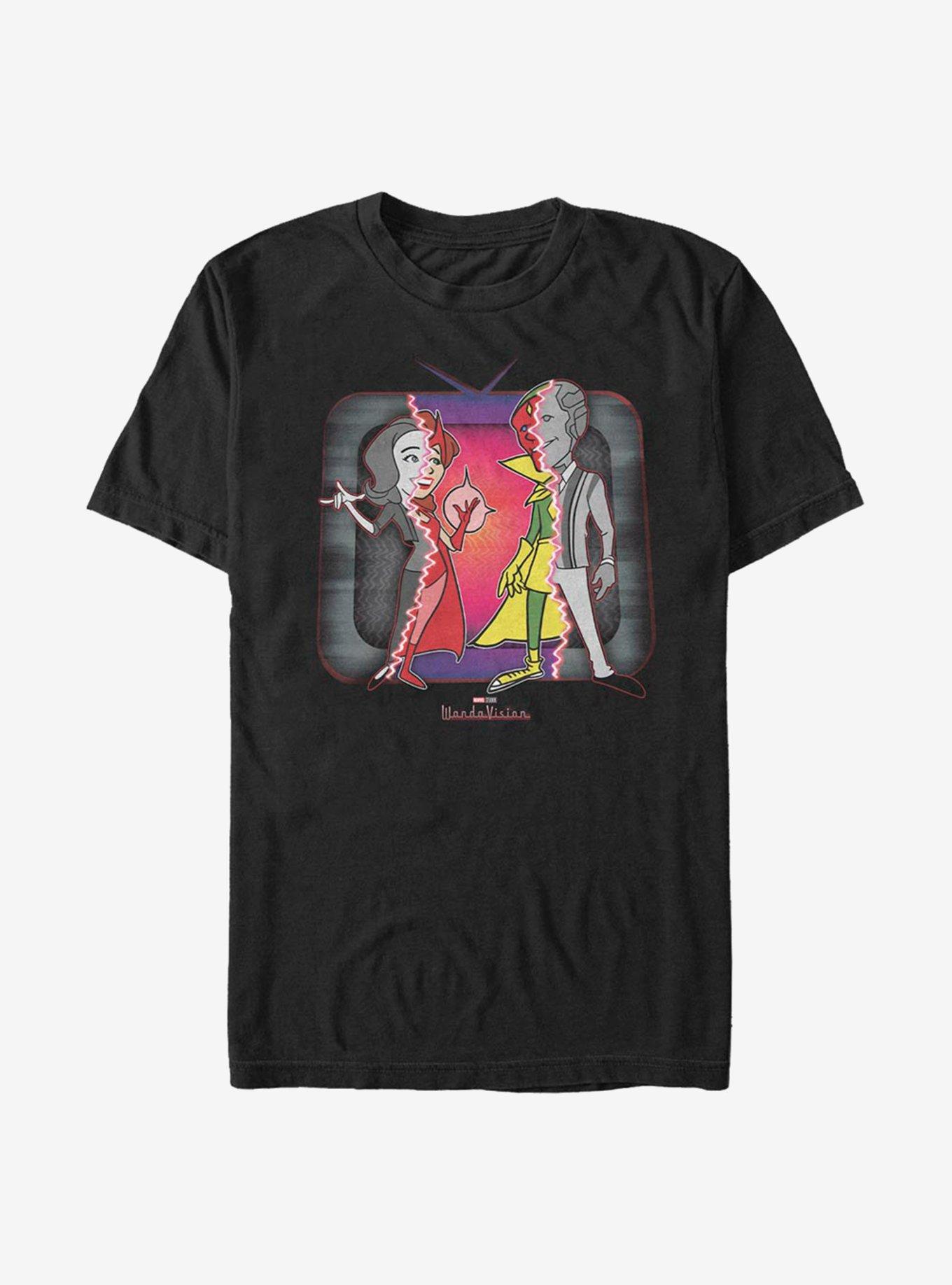 Marvel WandaVision Retro Television Cartoon Costume T-Shirt