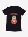 Bitty Buda Karma Logo Womens T-Shirt, BLACK, hi-res