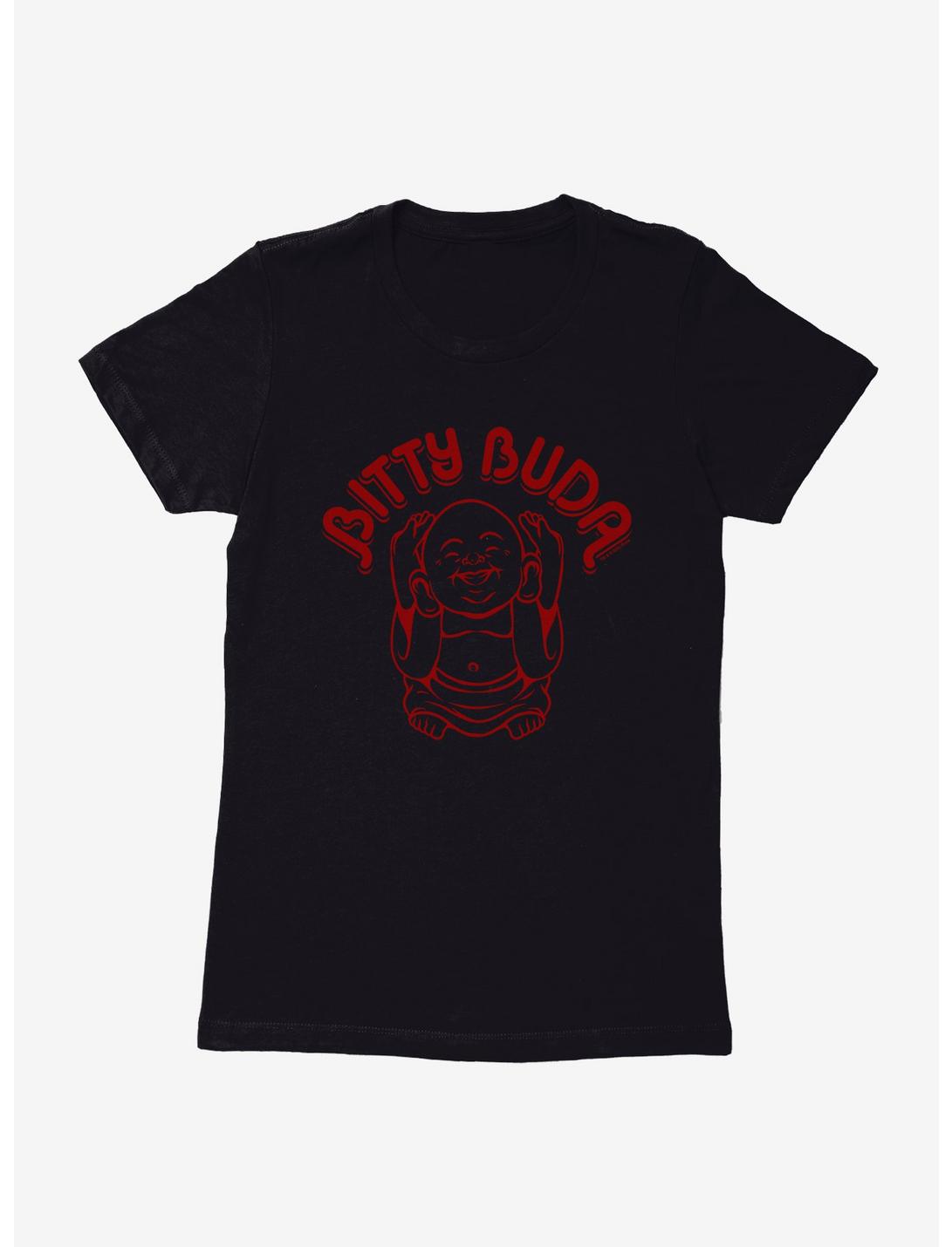 Bitty Buda Red Logo Womens T-Shirt, BLACK, hi-res