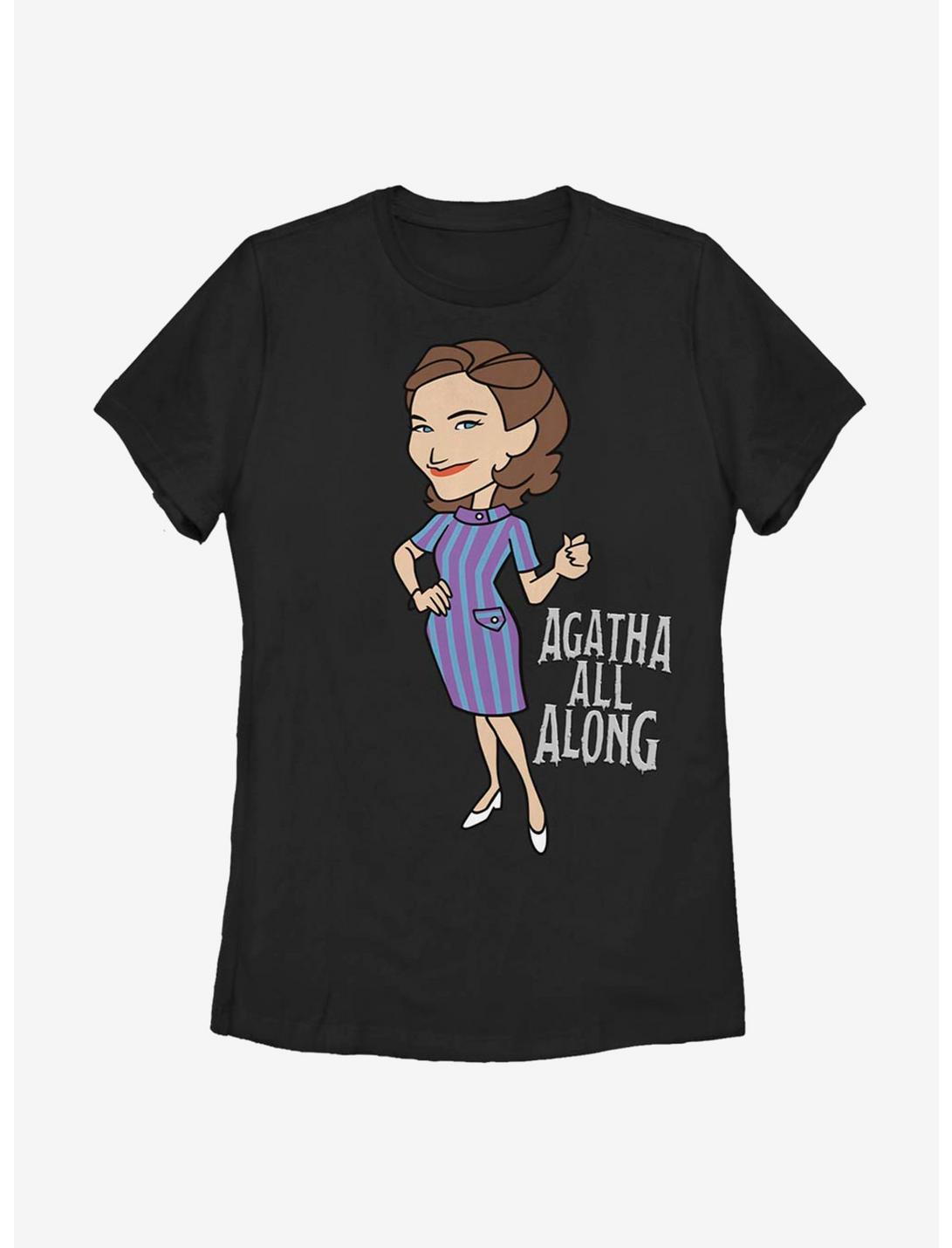 Marvel WandaVision Agatha All Along Womens T-Shirt, BLACK, hi-res