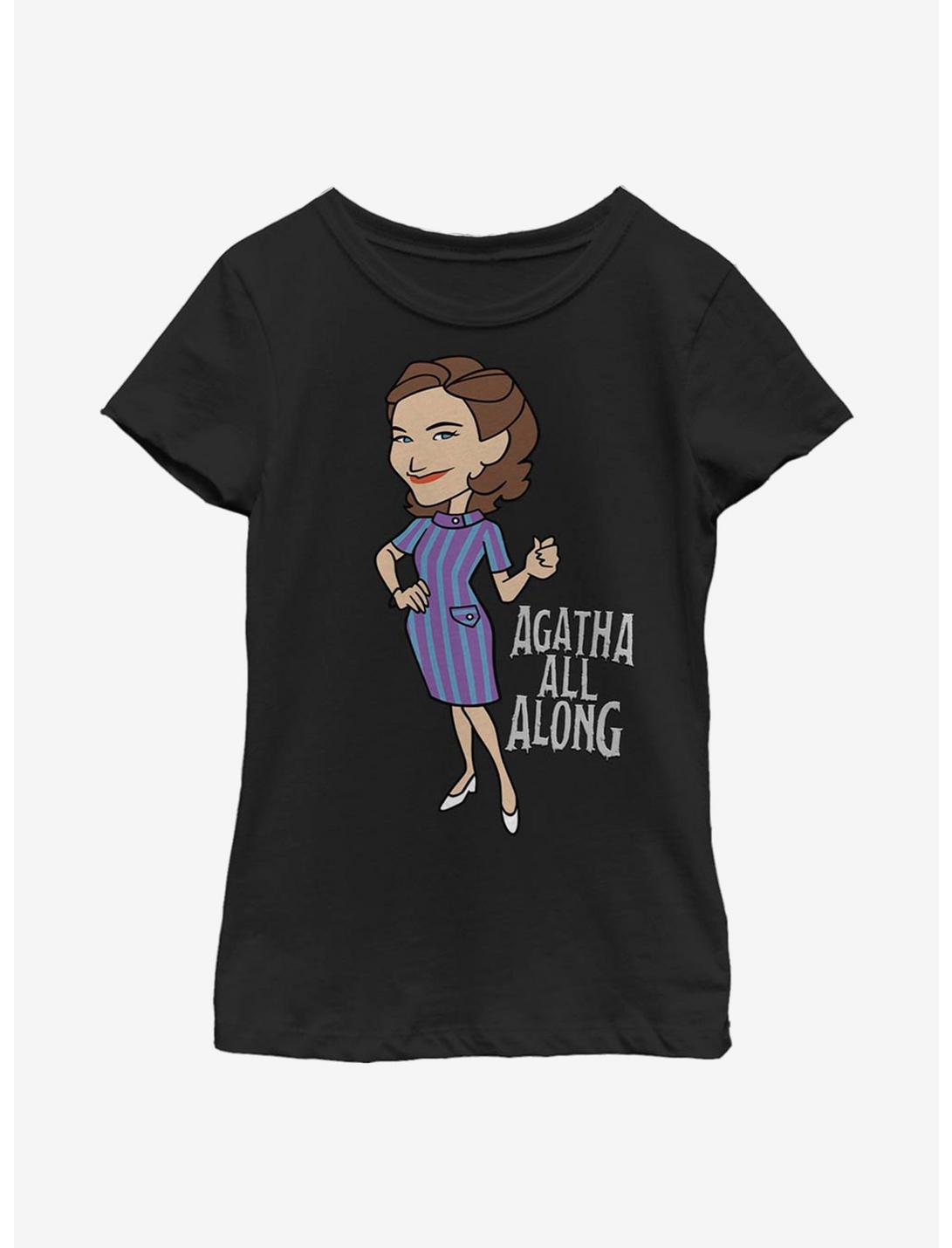 Marvel WandaVision Agatha All Along Youth Girls T-Shirt, BLACK, hi-res