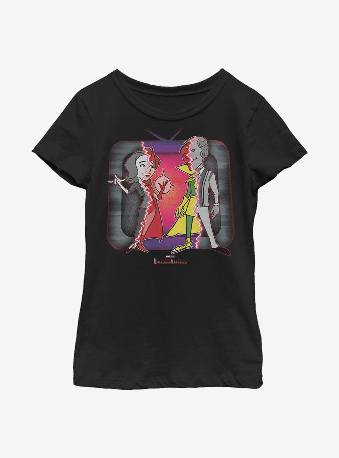 Marvel WandaVision Retro Television Costume Cartoon Youth Girls T-Shirt, , hi-res