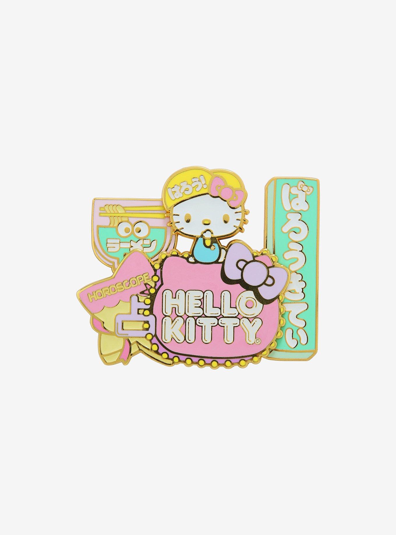 Loungefly Hello Kitty Limited Edition GlowInTheDark Enamel Pin Hot Topic Exclusive Hot Topic