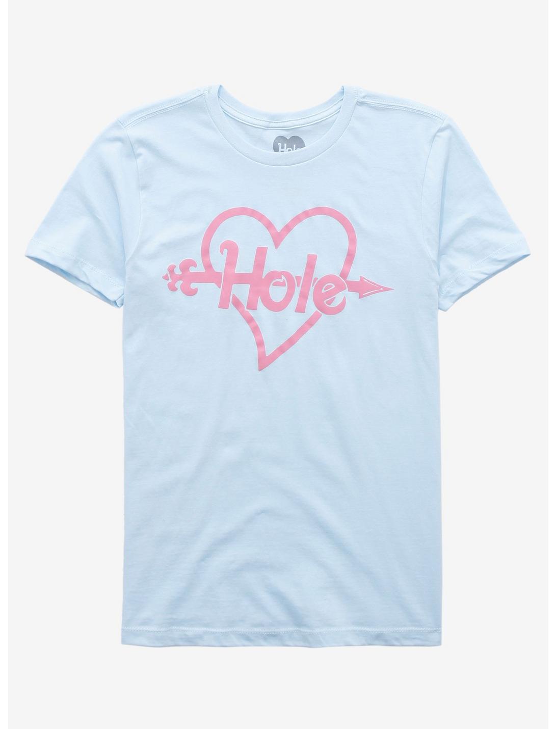 Hole Arrow Heart Girls T-Shirt, BABY BLUE, hi-res