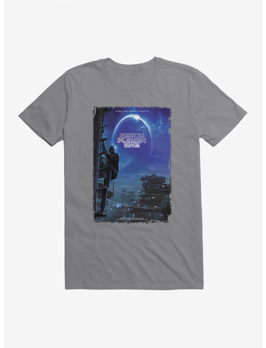 Ready Player One Movie Poster T-Shirt, STORM GREY, hi-res