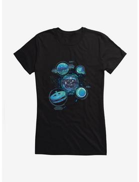 Ready Player One Planets Girls T-Shirt, BLACK, hi-res