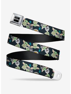 Star Wars The Mandalorian The Child And Frog Icons Navy Seatbelt Belt Xl, , hi-res