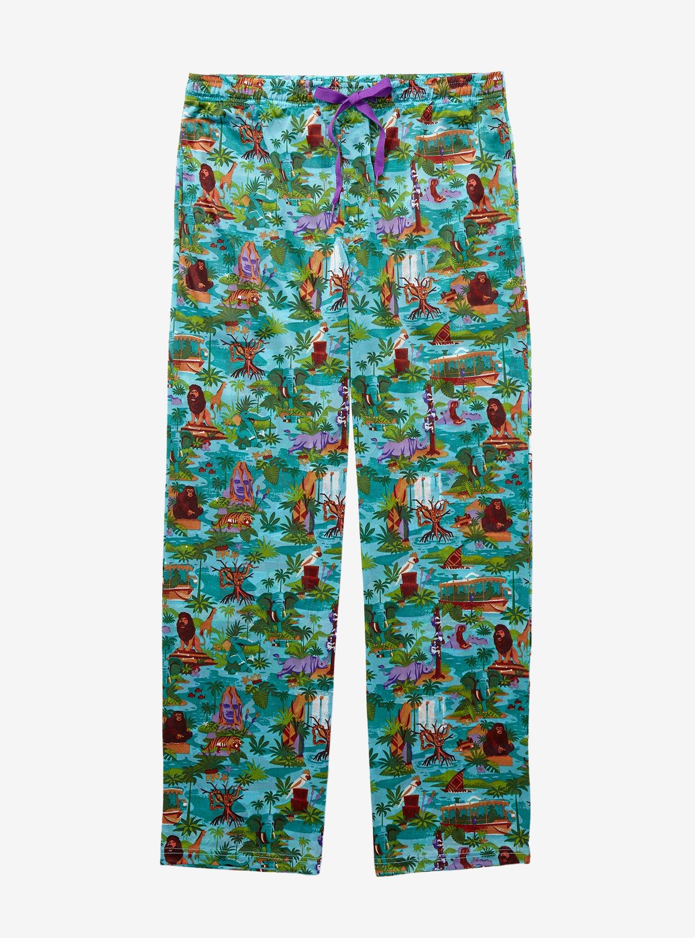 Disney Jungle Cruise Scenic Sleep Pants - BoxLunch Exclusive, LIGHT GREEN, hi-res