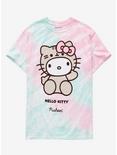 Hello Kitty X Pusheen Tie-Dye Boyfriend Fit Girls T-Shirt, MULTI, hi-res