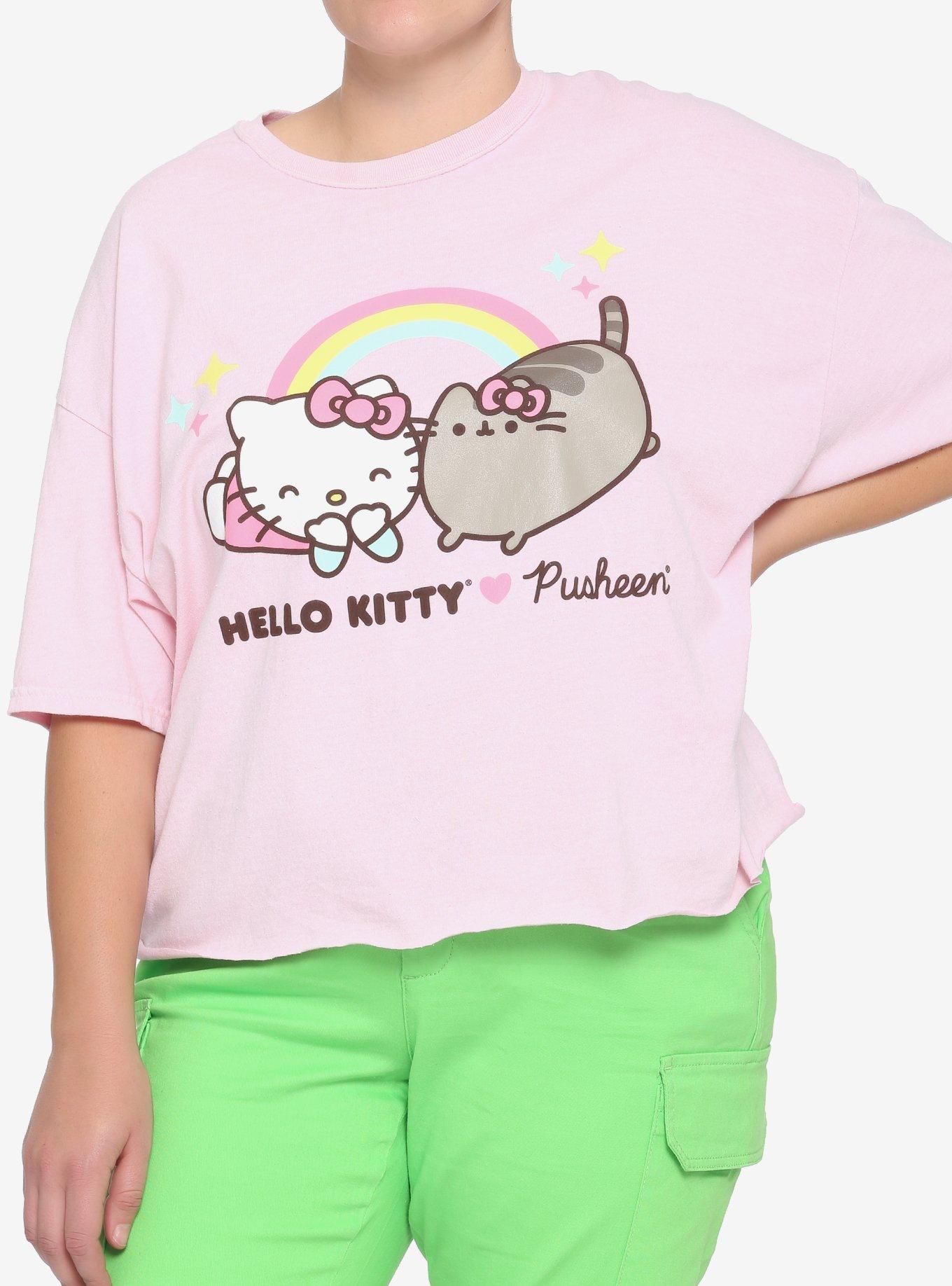 Printful Hello Kitty Keep Going T-Shirt (Pink), 4XL