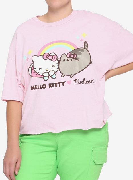 Hot Topic Hello Kitty X Pusheen Tie-Dye Girls T-Shirt